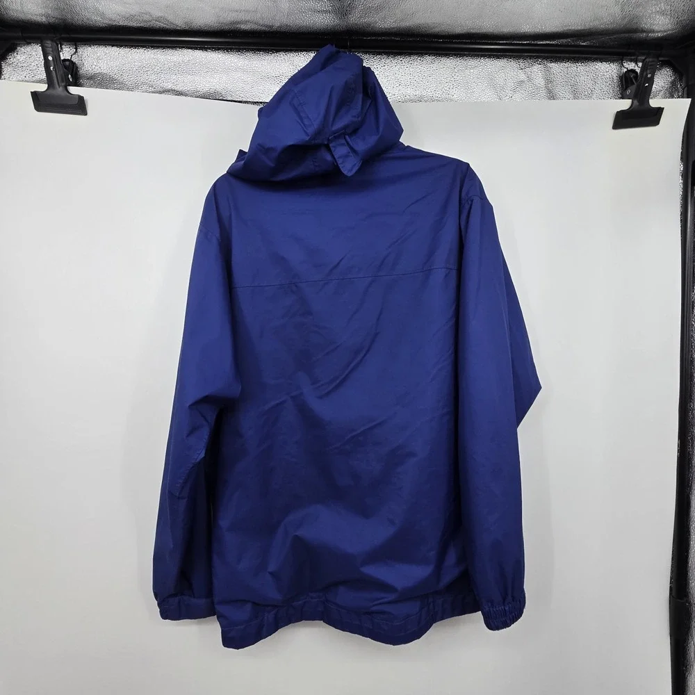 REI Elements Hooded Windbreaker Jacket Adult M Blue Rain Shell Gorpcore Outdoor